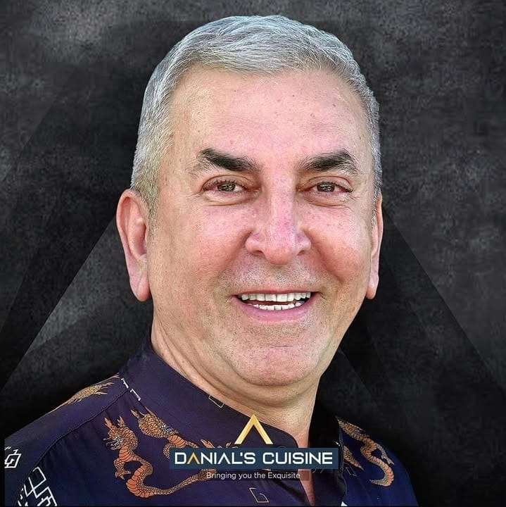 Founder & chef Danial at Danial’s Cuisine, Kestel–Alanya (studio portrait)