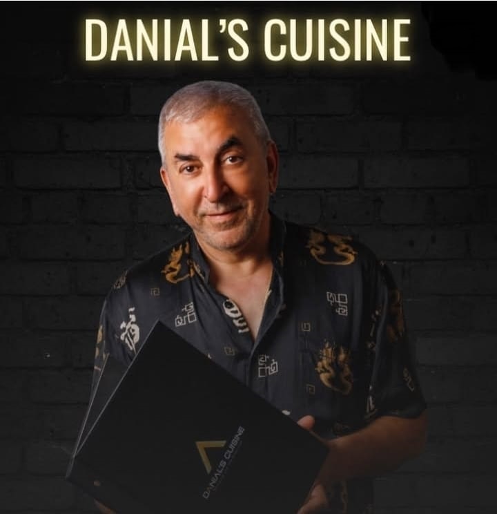 Founder & chef Danial at Danial’s Cuisine, Kestel–Alanya (studio portrait)